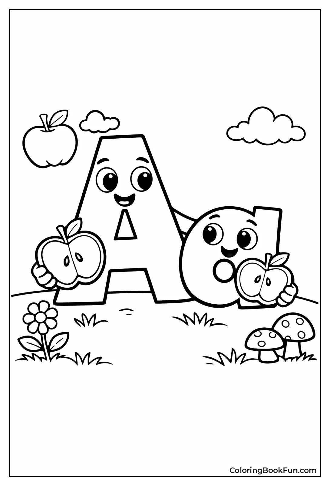 Big A and Little a Apples