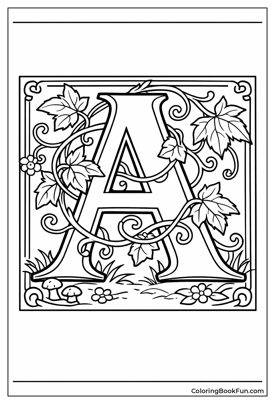 Fancy Victorian Letter A