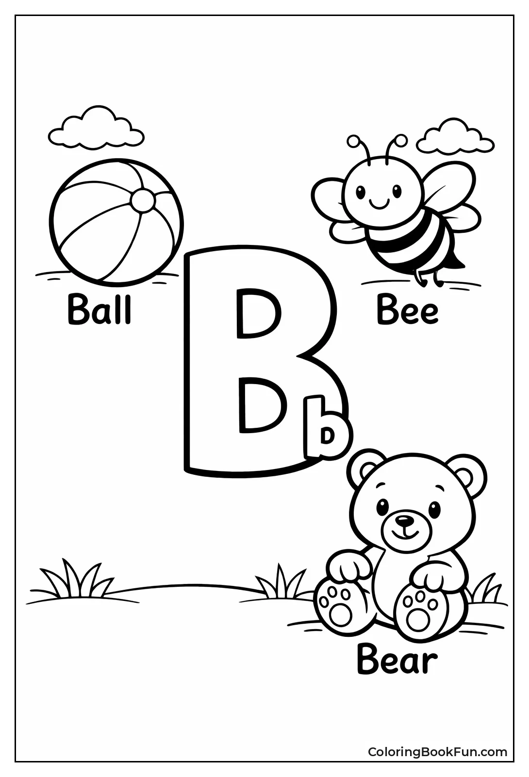 B with Ball Bee Bear