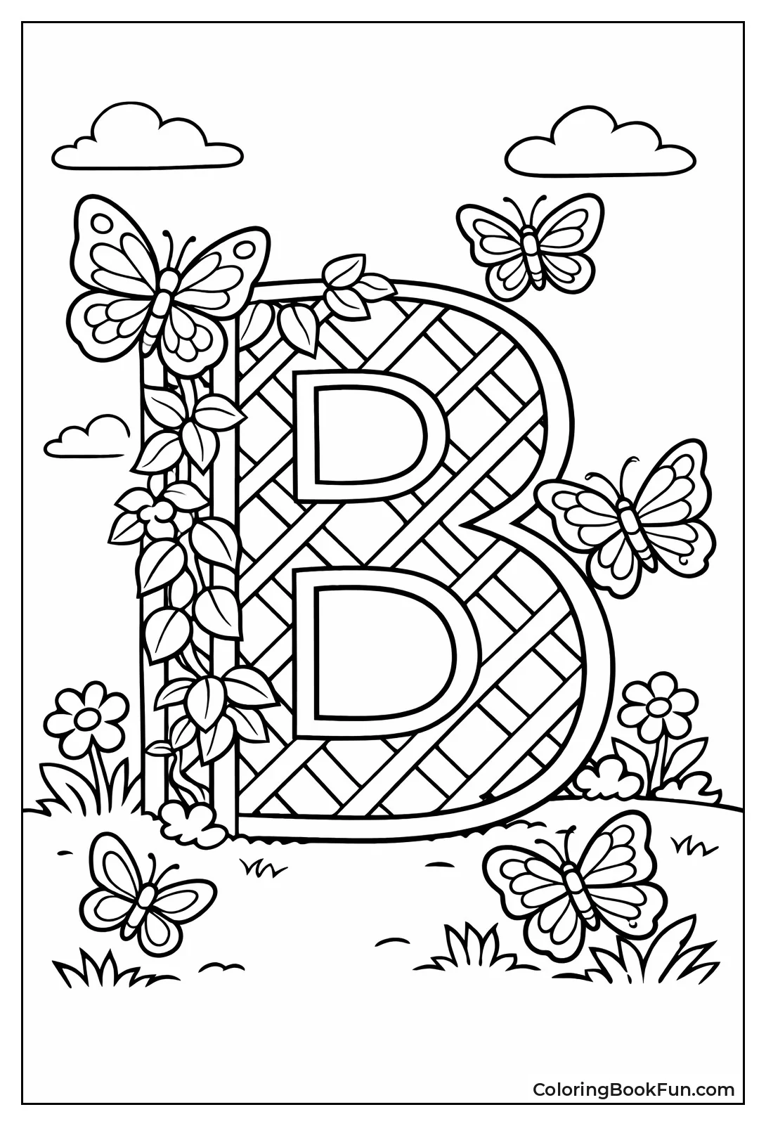 Butterflies around Trellis B