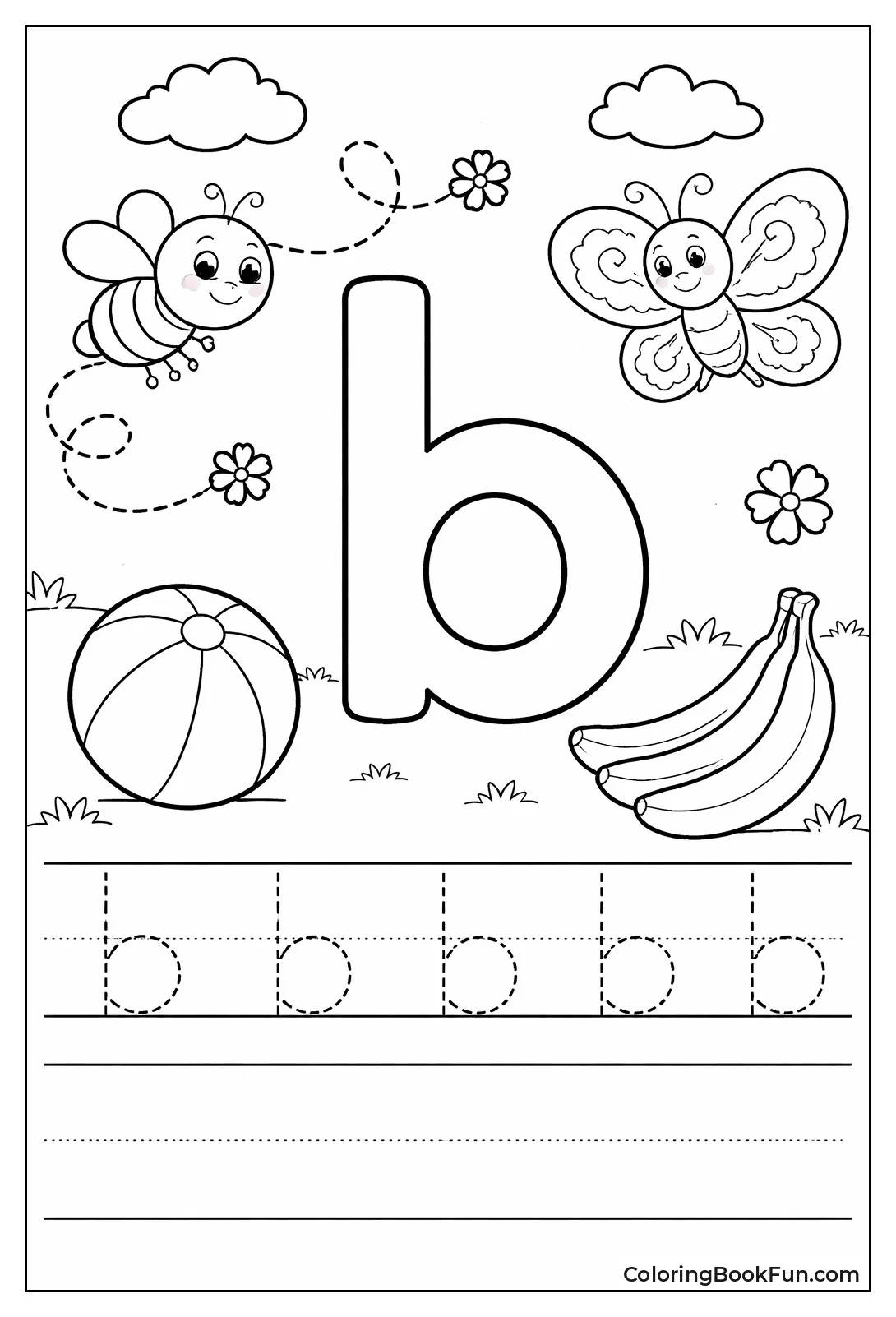 Clean Lowercase b Outline