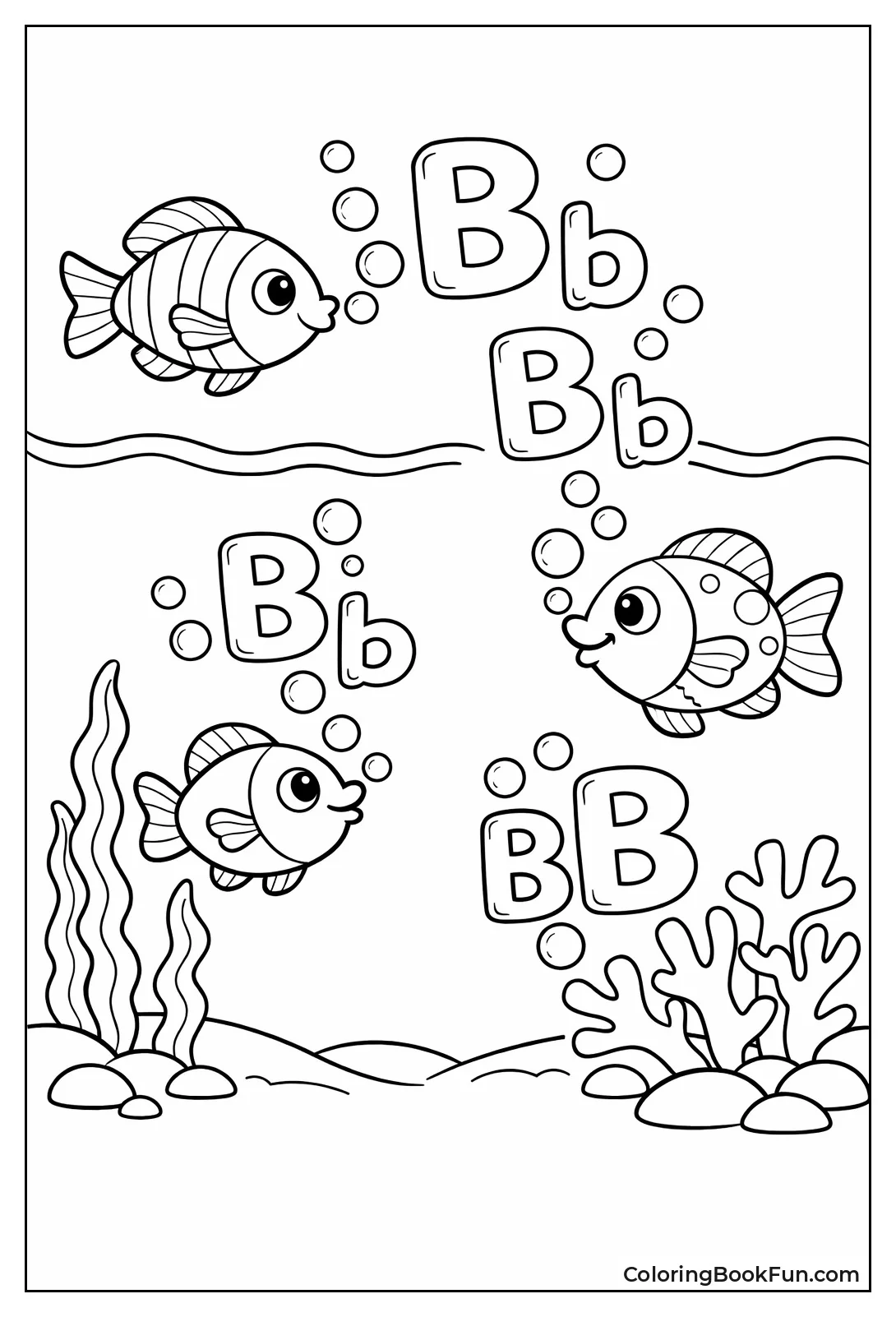 Fish Blowing B Bubbles