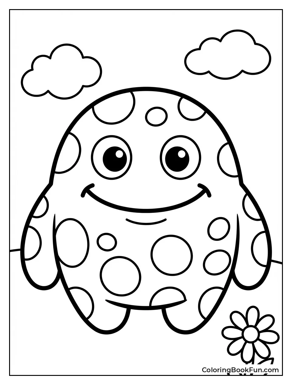 Round Polka-Dot Monster