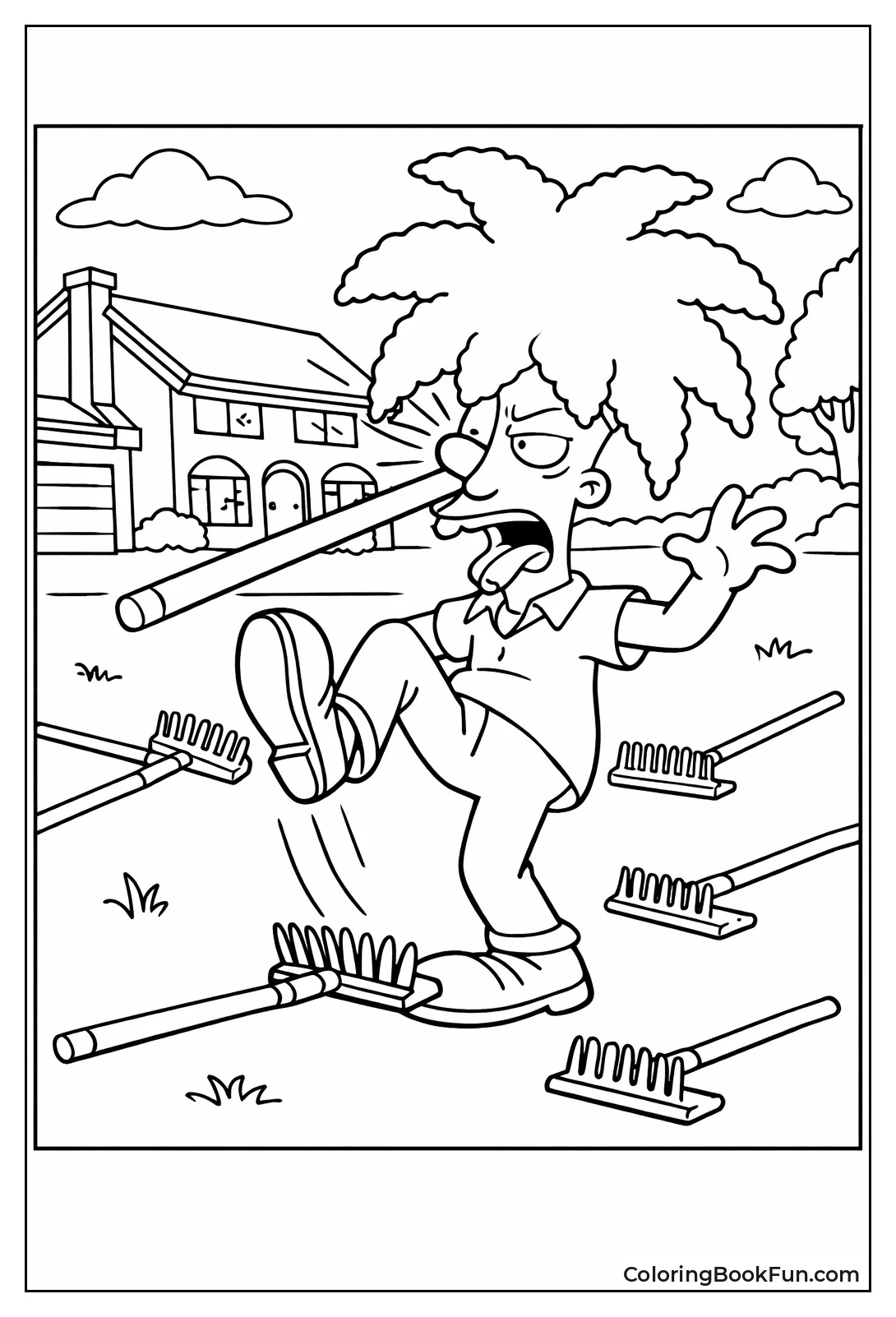 Sideshow Bob Trips on Rake