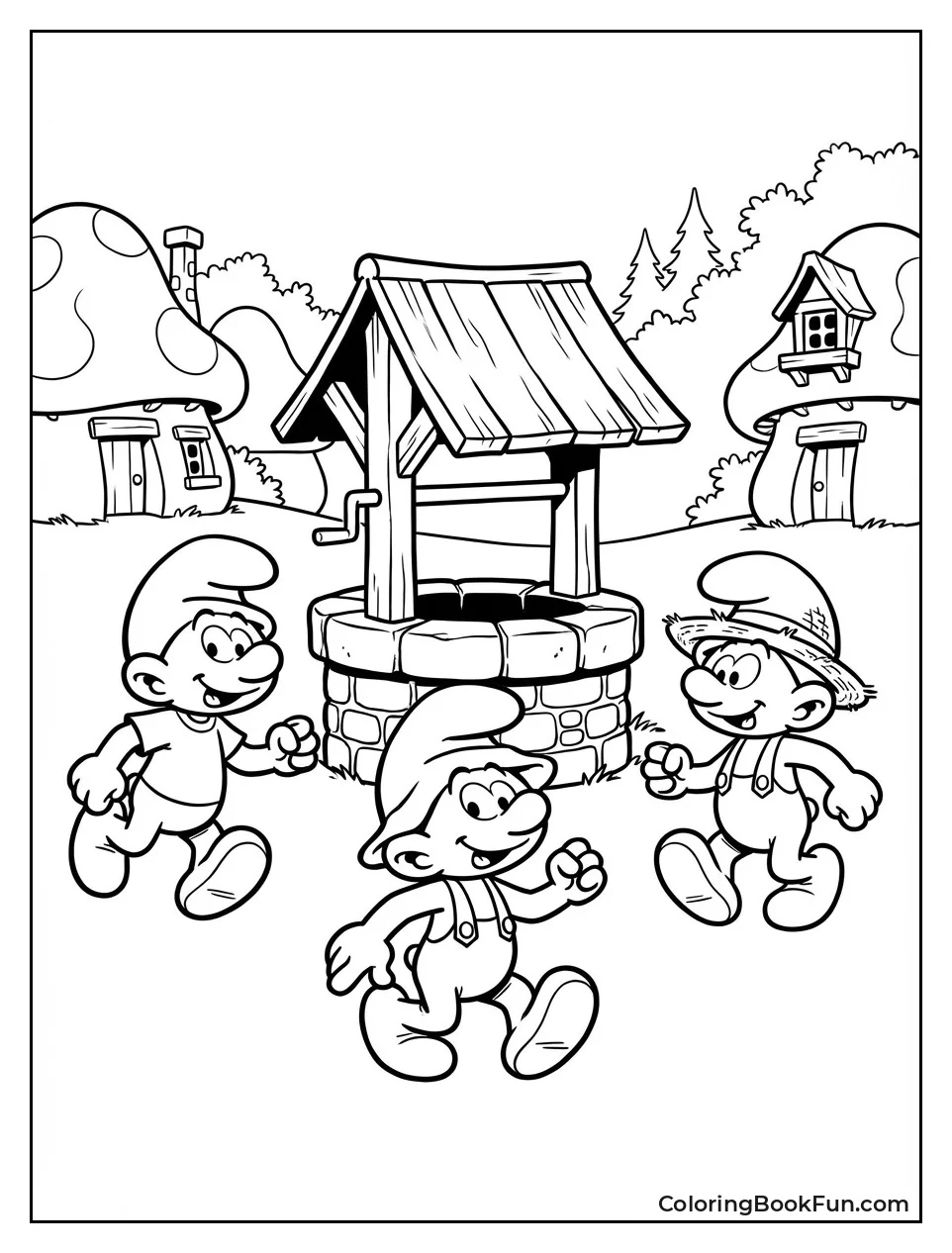 Smurflings Play Tag Game