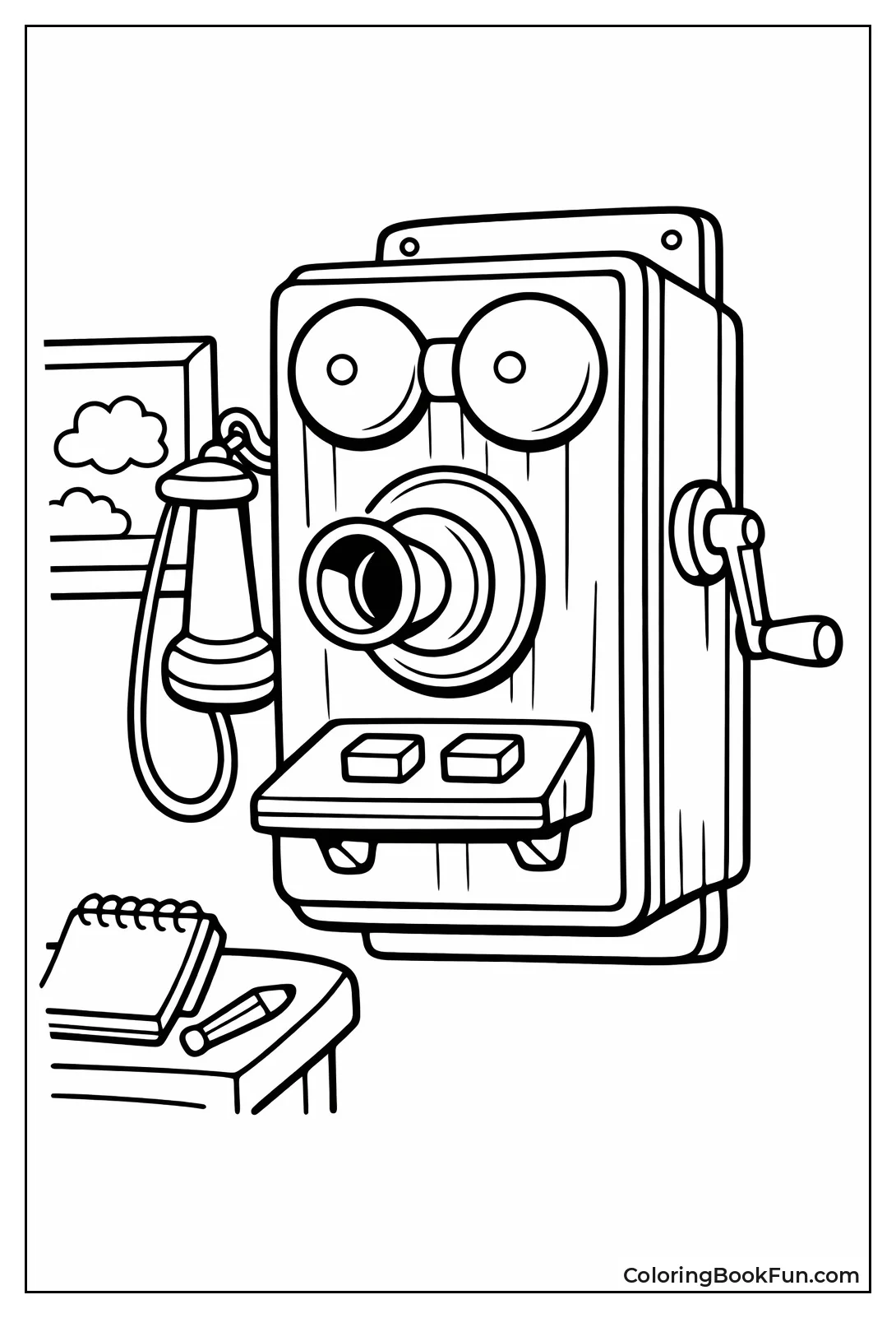 Wall Phone Hand Crank