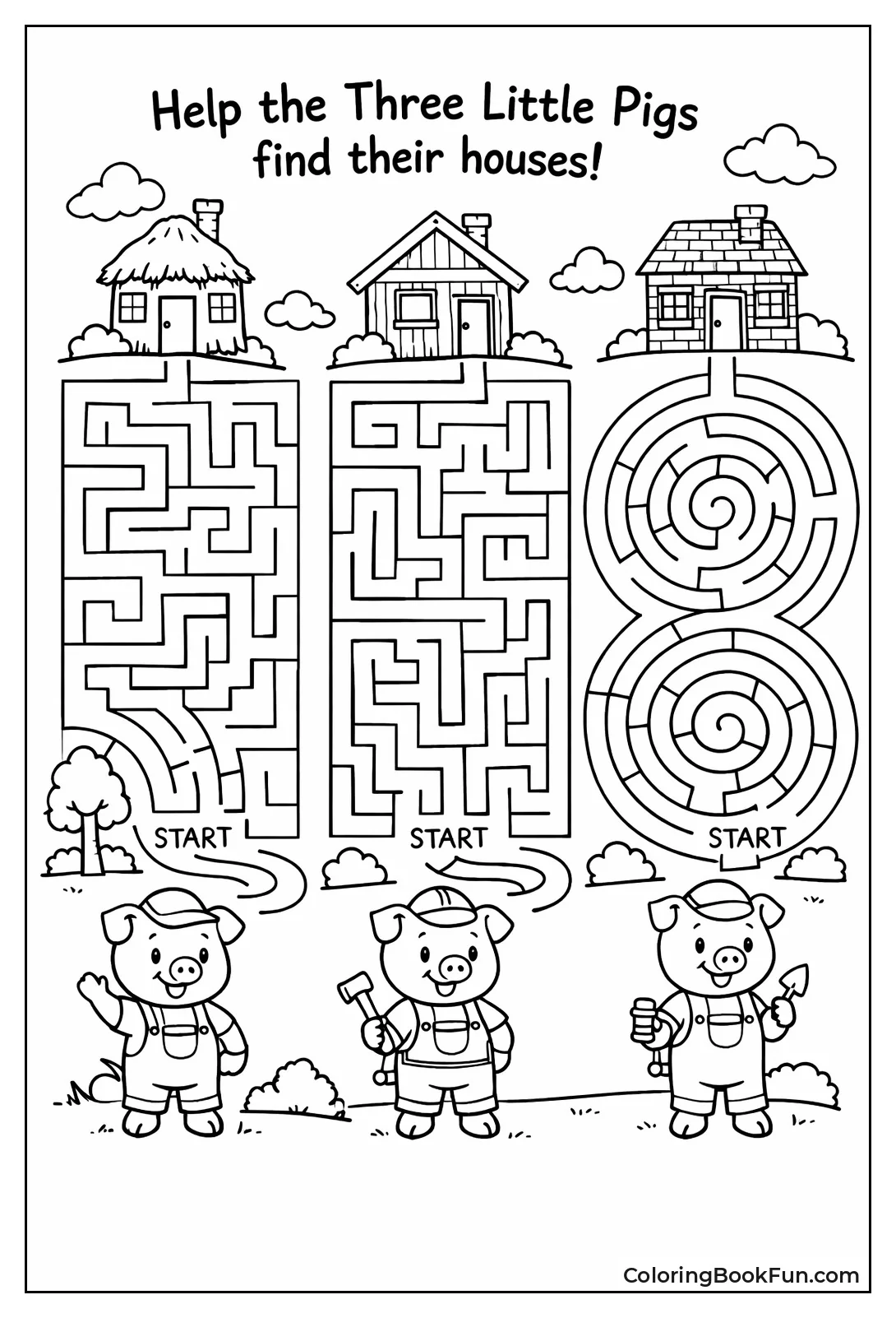 Pigs Follow Number Houses