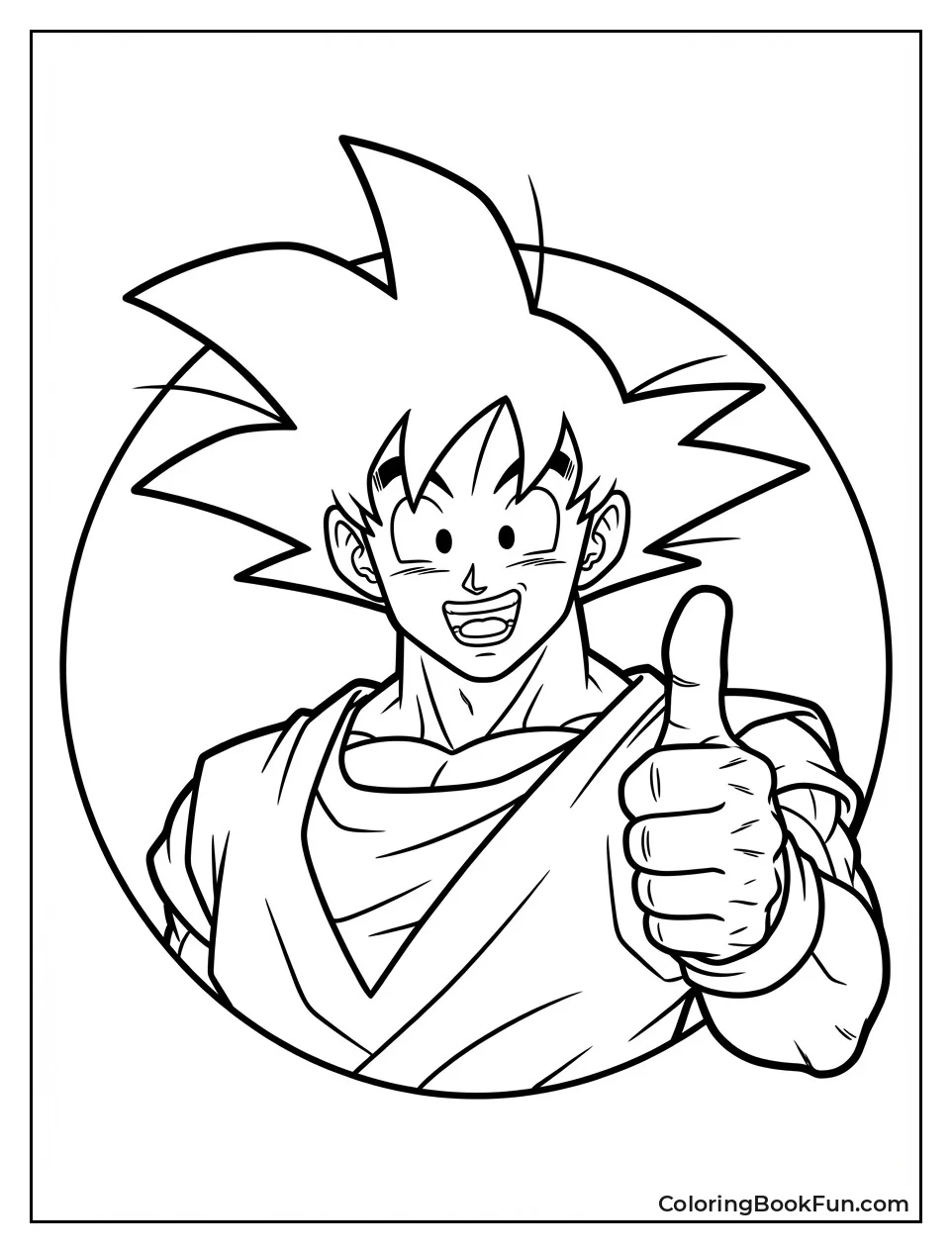 Goku Gives Big Thumbs Up