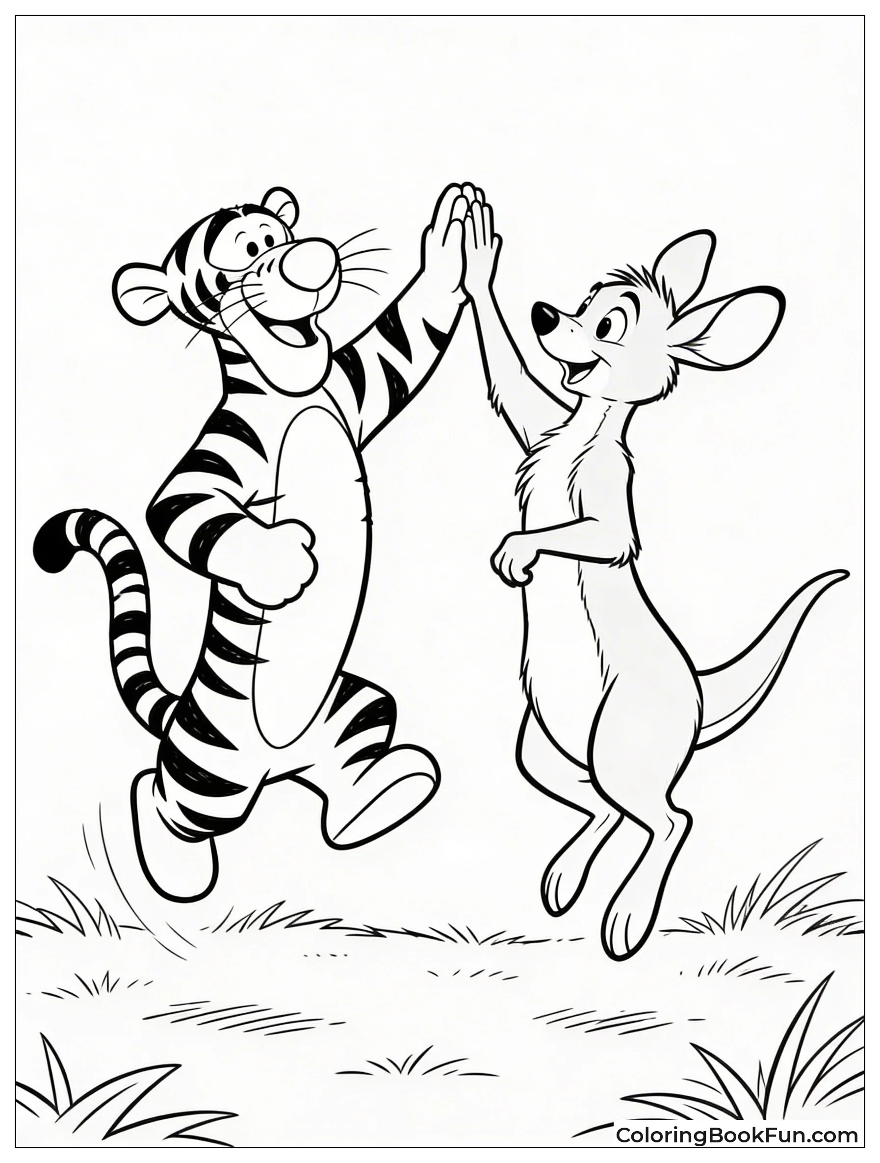 Tigger and Roo's High Five