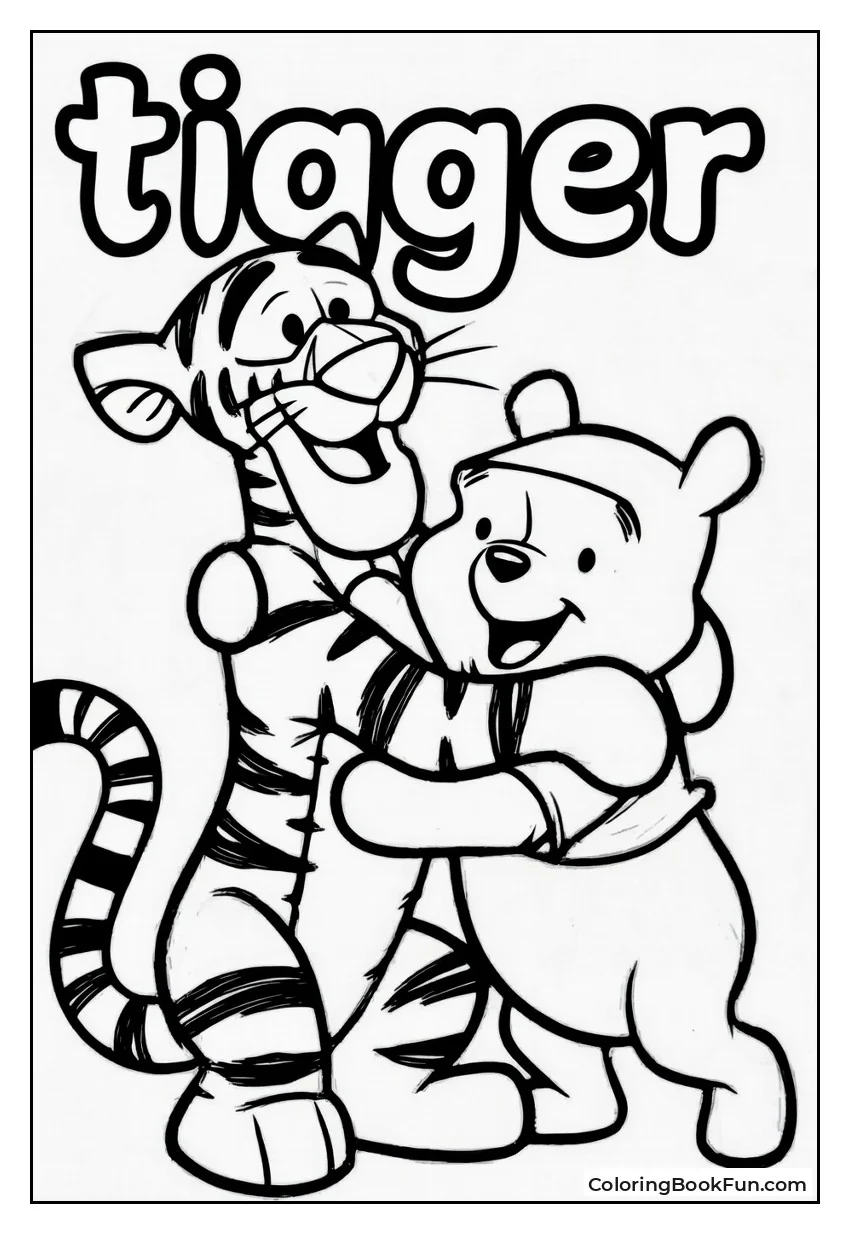 Tigger Hugging Pooh