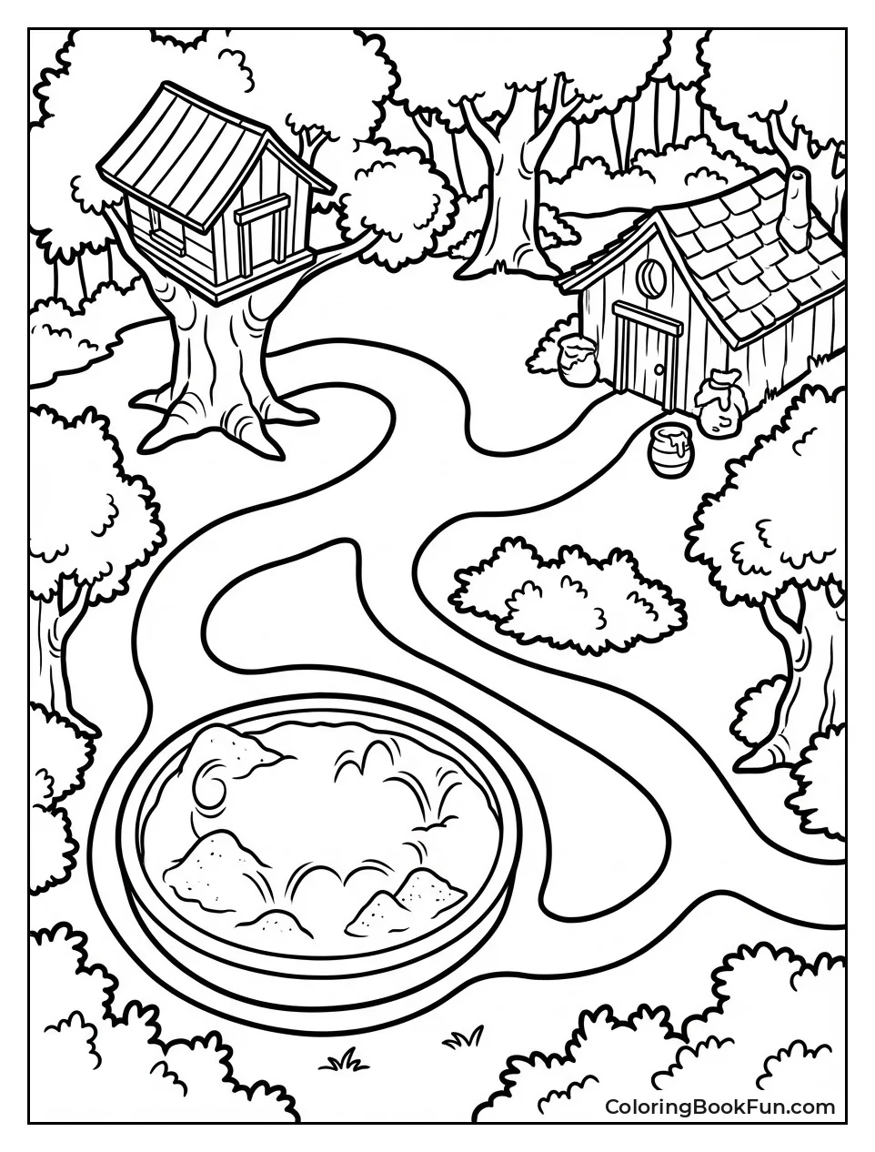 Hundred Acre Wood Adventure Map