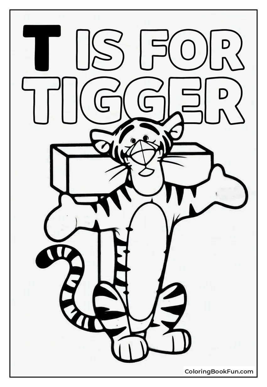Tigger's Alphabet 'T'