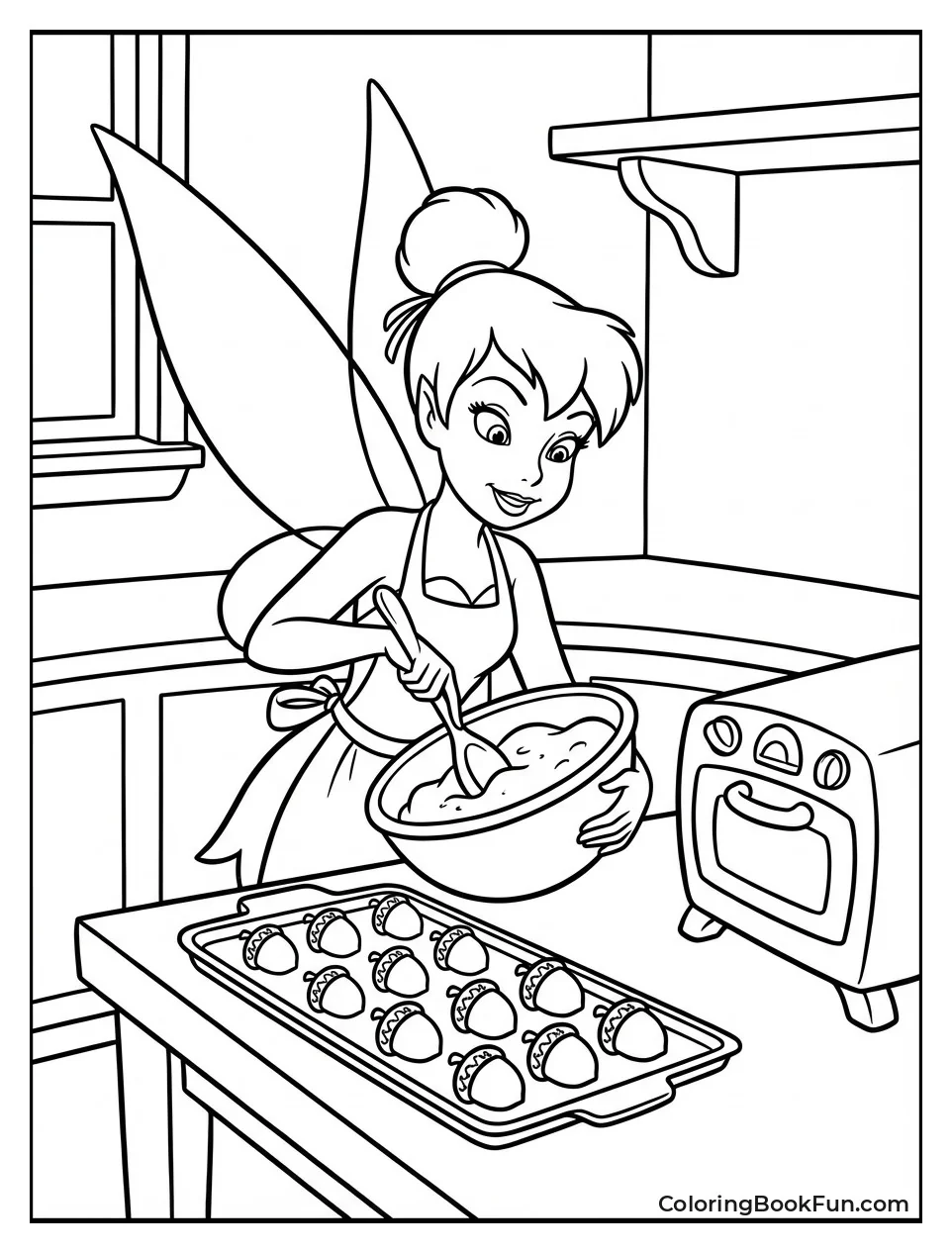 Tinkerbell Baking Acorn Treats