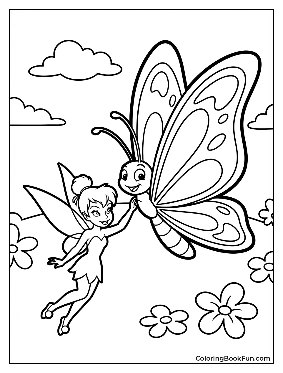 Tinkerbell with Big Butterfly