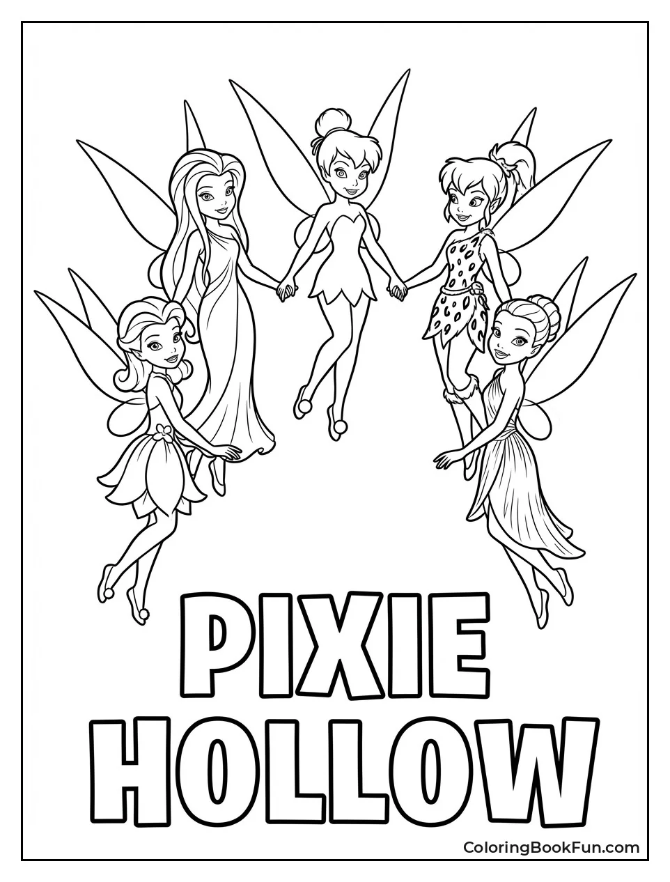 Fairy Friends Holding Hands