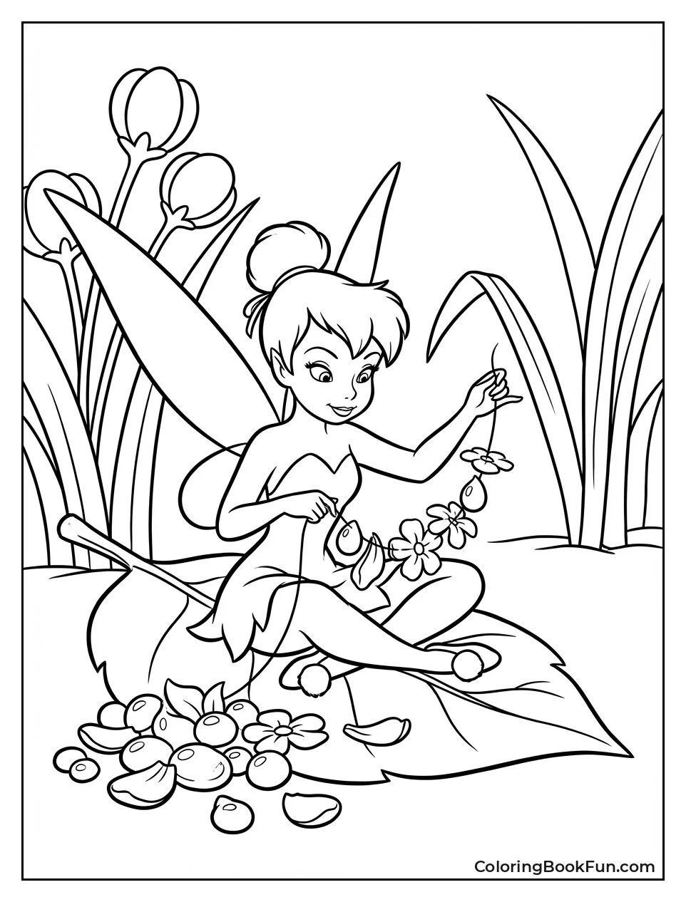 Tinkerbell Making Dew Necklace