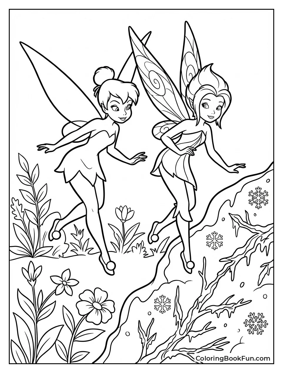 Tinkerbell Sneaking with Periwinkle