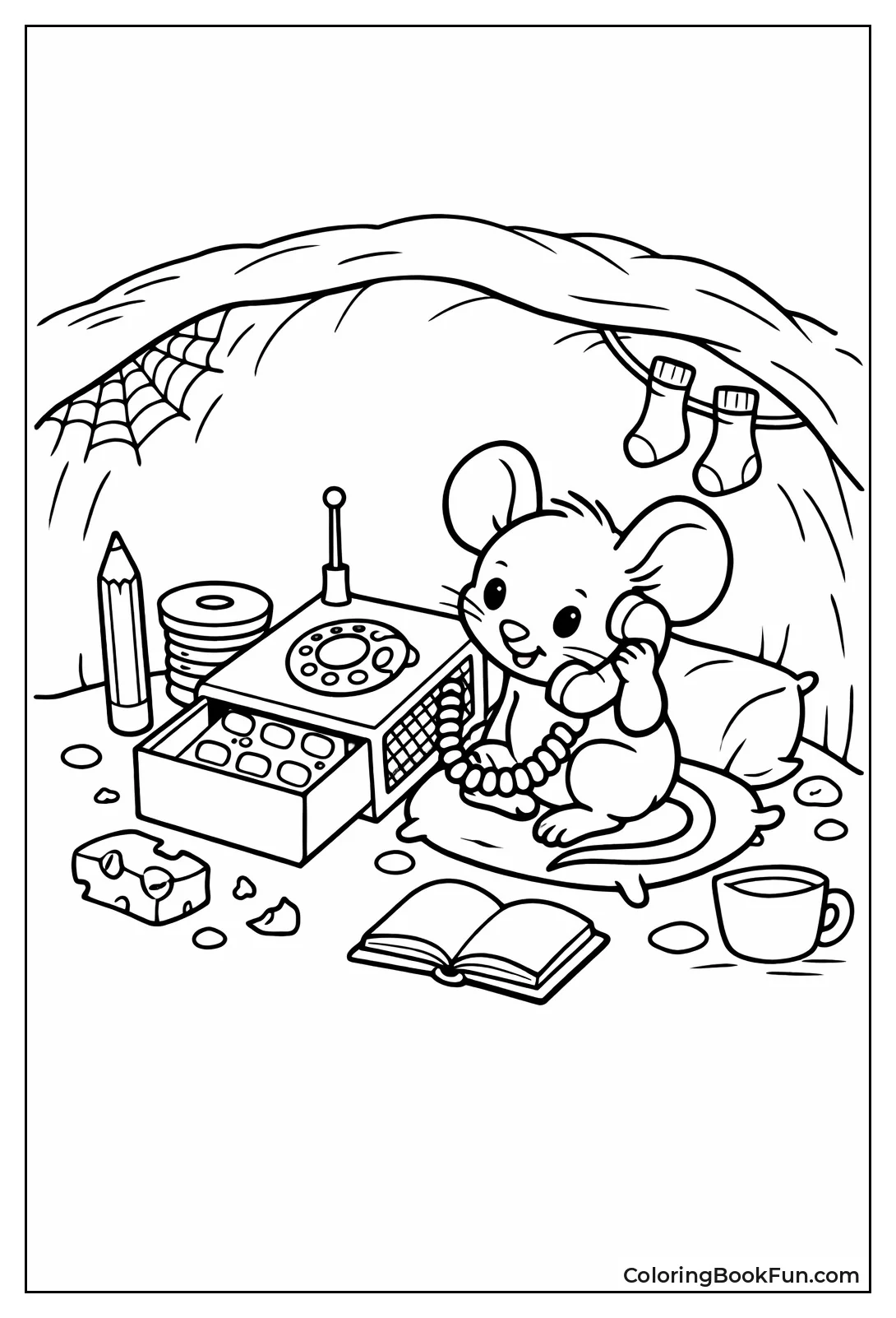 Mouse Dials Tiny Phone