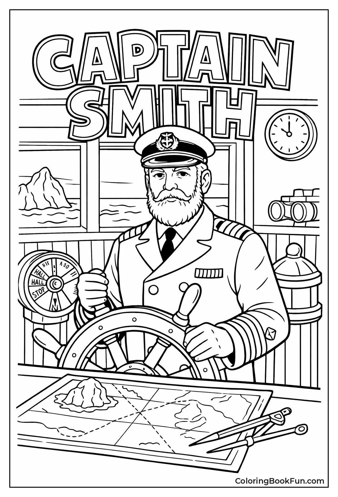 Captain Smith on Bridge
