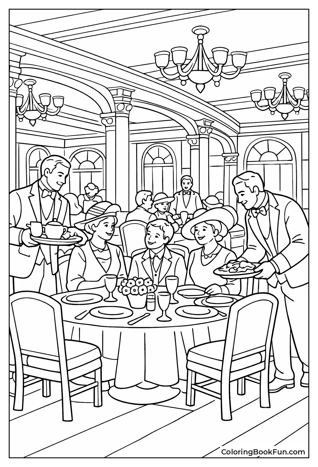 Elegant First Class Dining