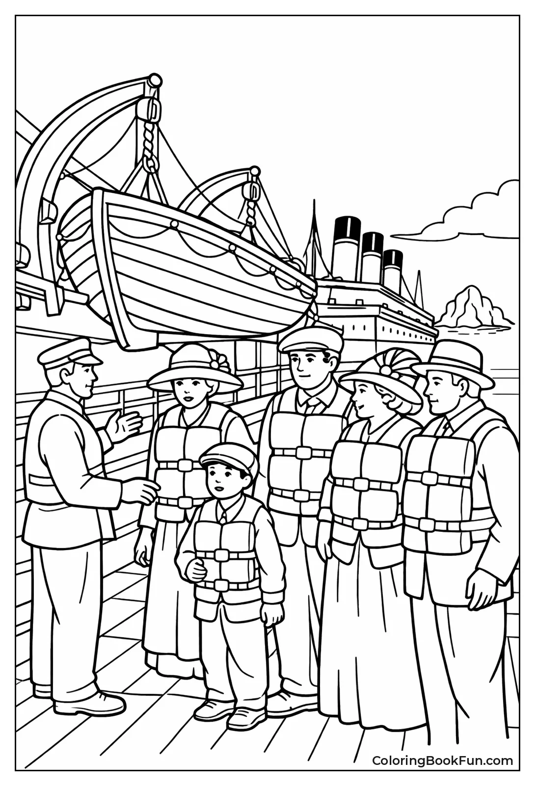 Lifeboat Drill with Jackets