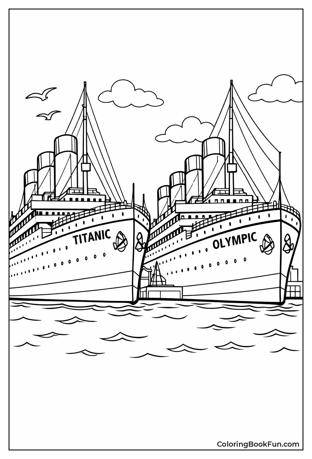 Titanic and Olympic Sisters
