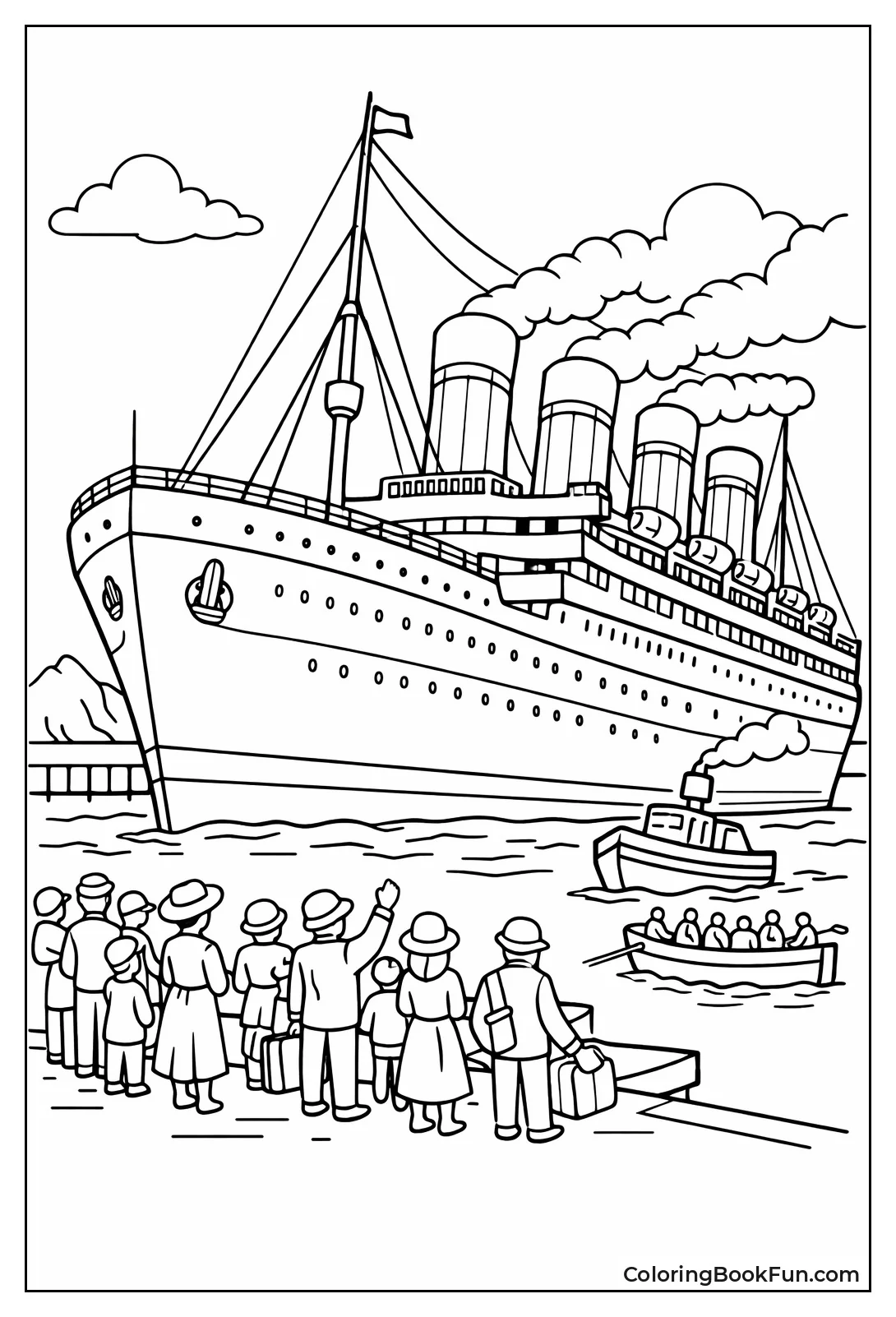 Titanic Towering over Crowds