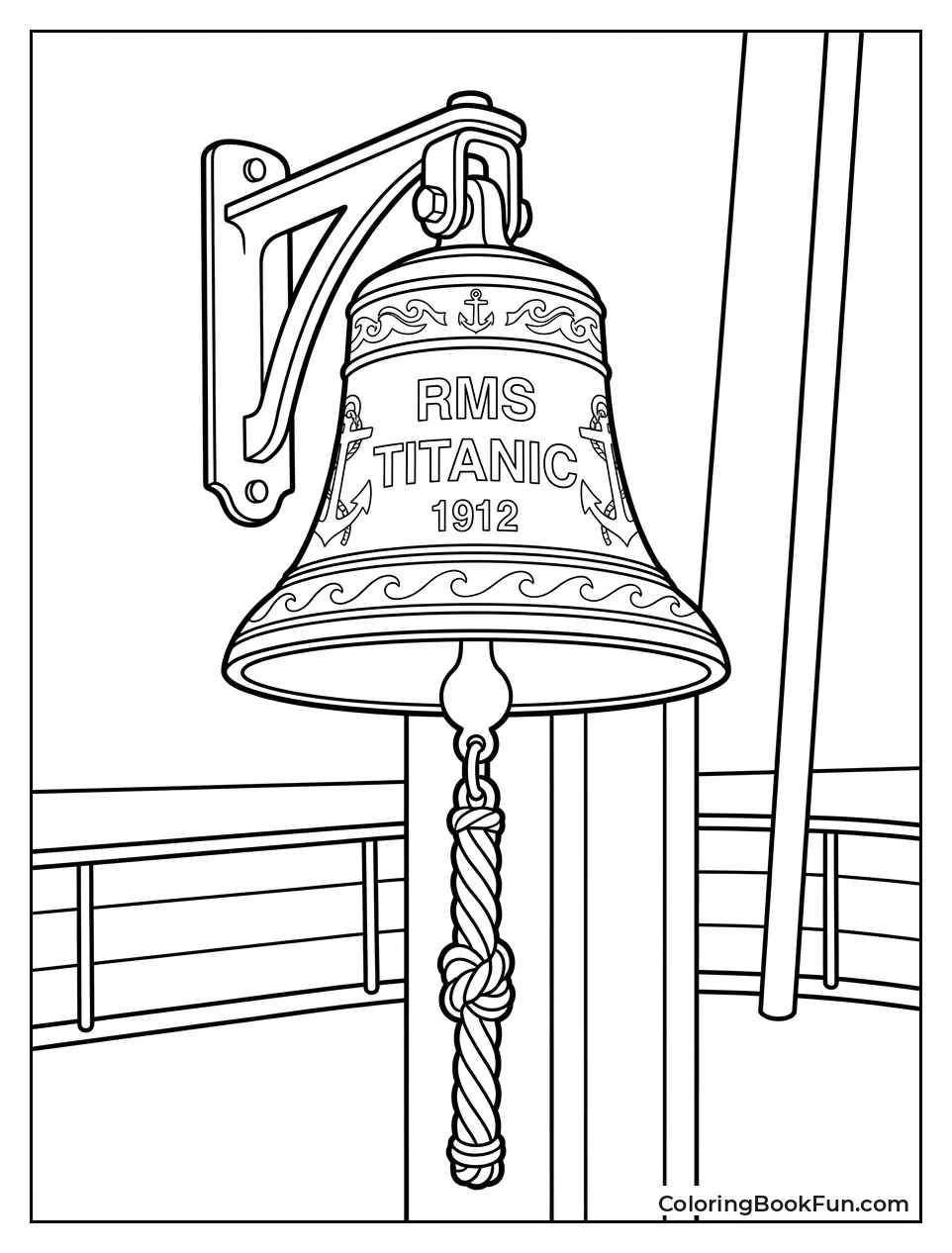 Brass Lookout Bell Rope