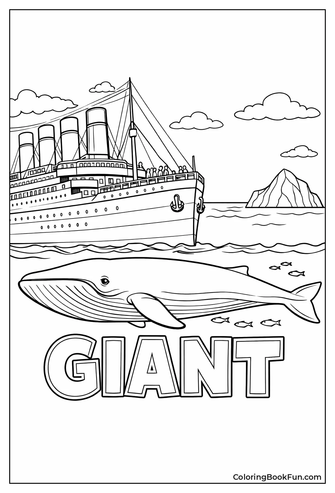 Titanic Beside Blue Whale