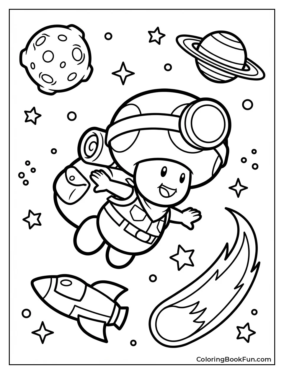 Captain Toad Floats in Space