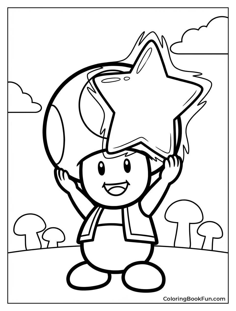 Toad Holds Super Star