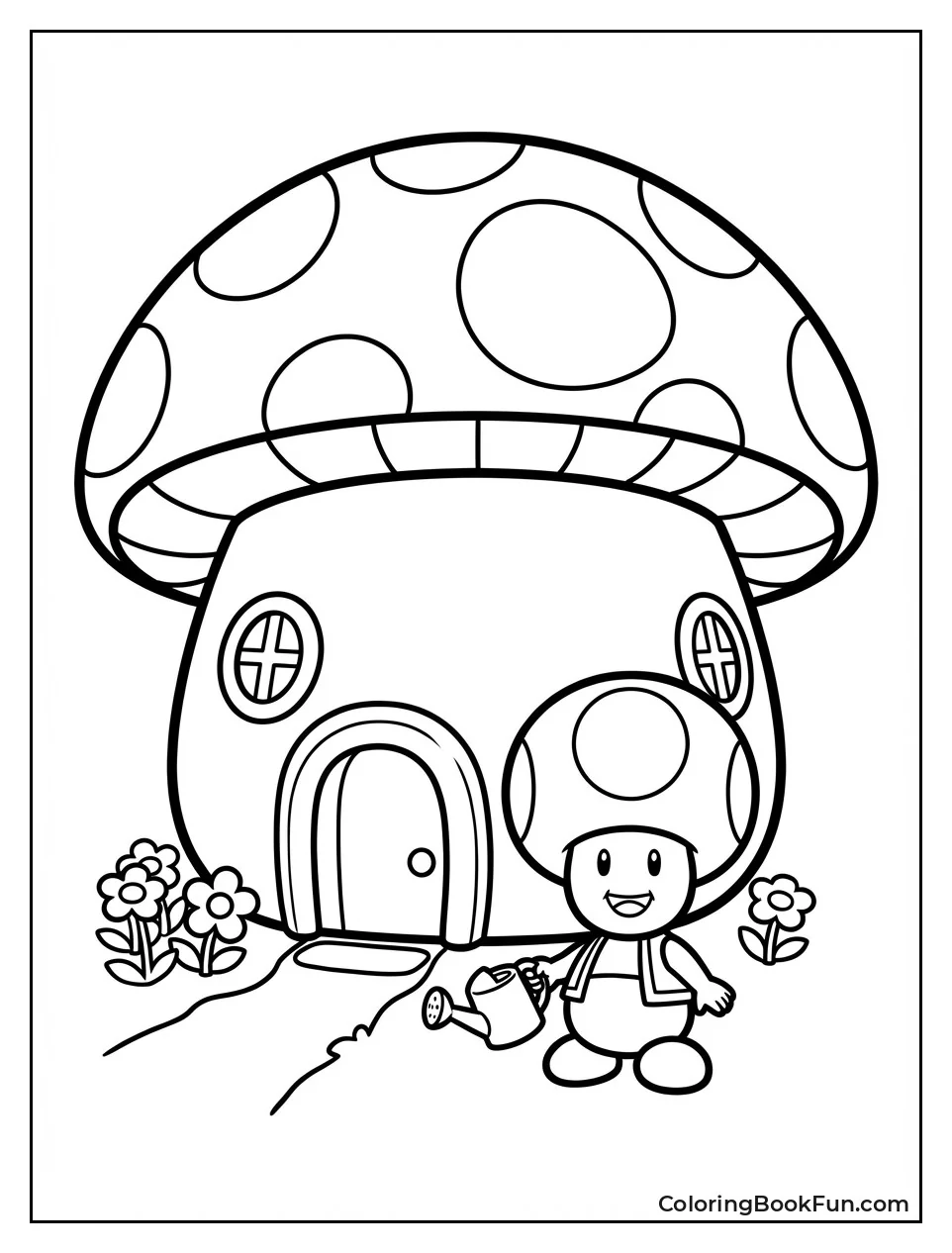Cozy Toad Mushroom House
