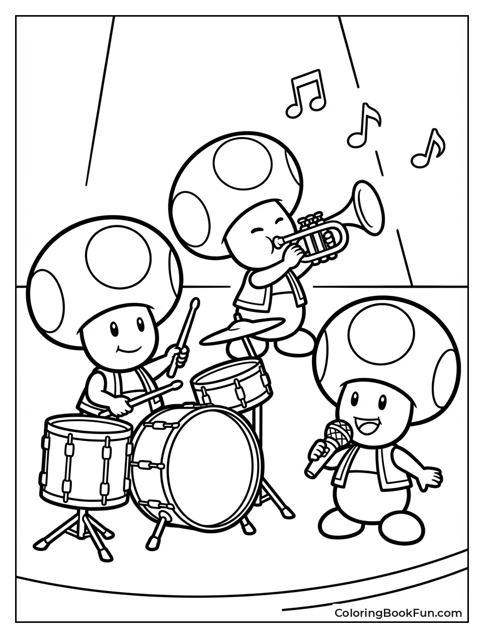 Toads Play Fun Band