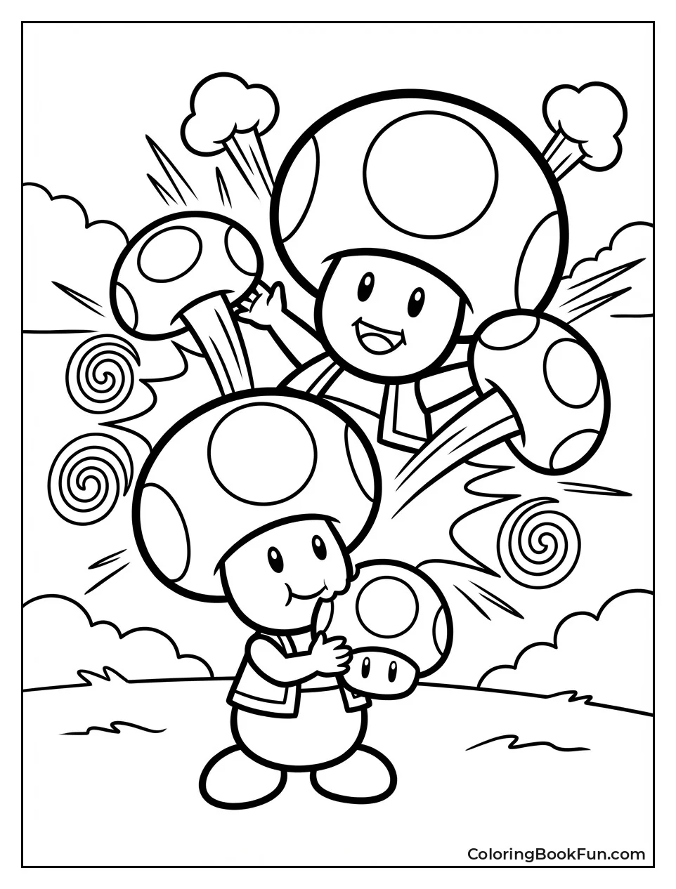 Toad Eats Super Mushroom