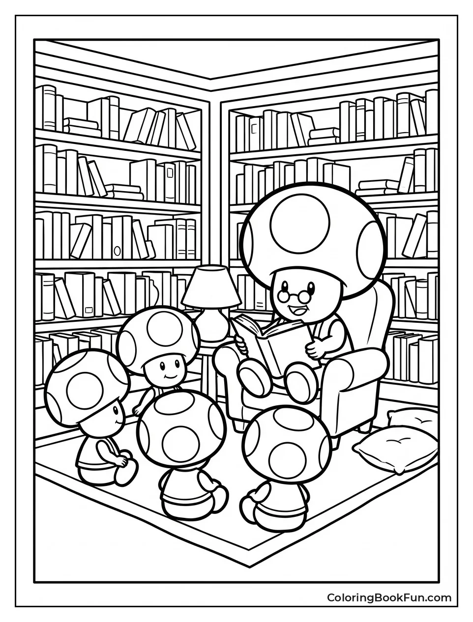 Toadsworth Reads to Toads