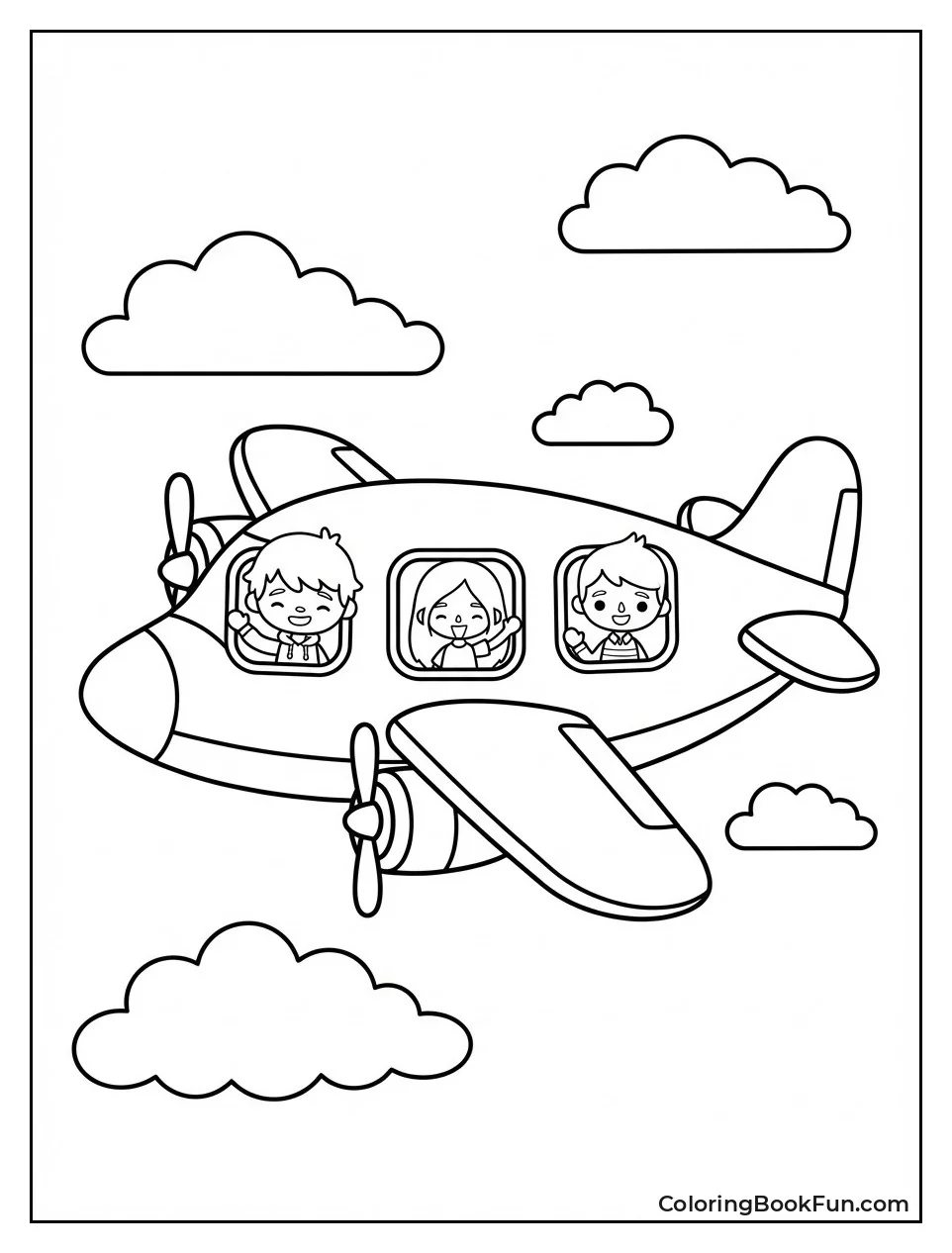 Airplane Flying with Passengers