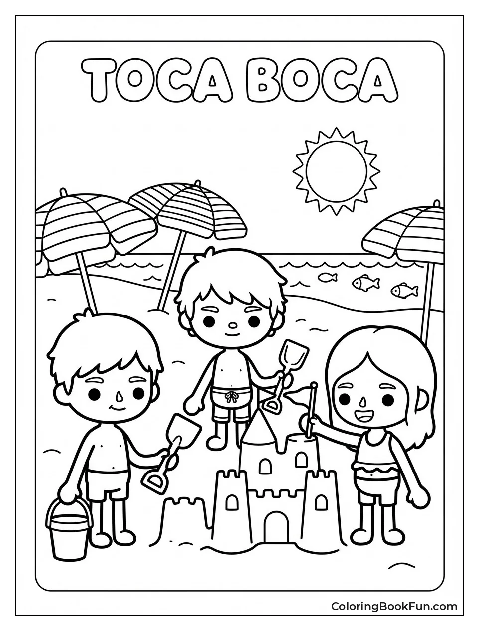 Building Sandcastles Beach Day