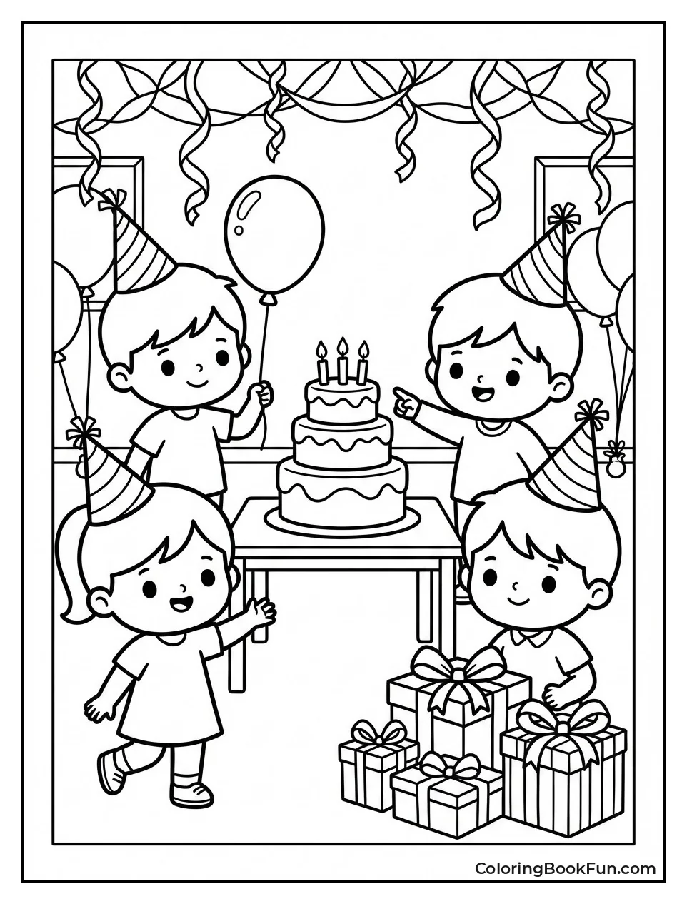 Kids at Birthday Party