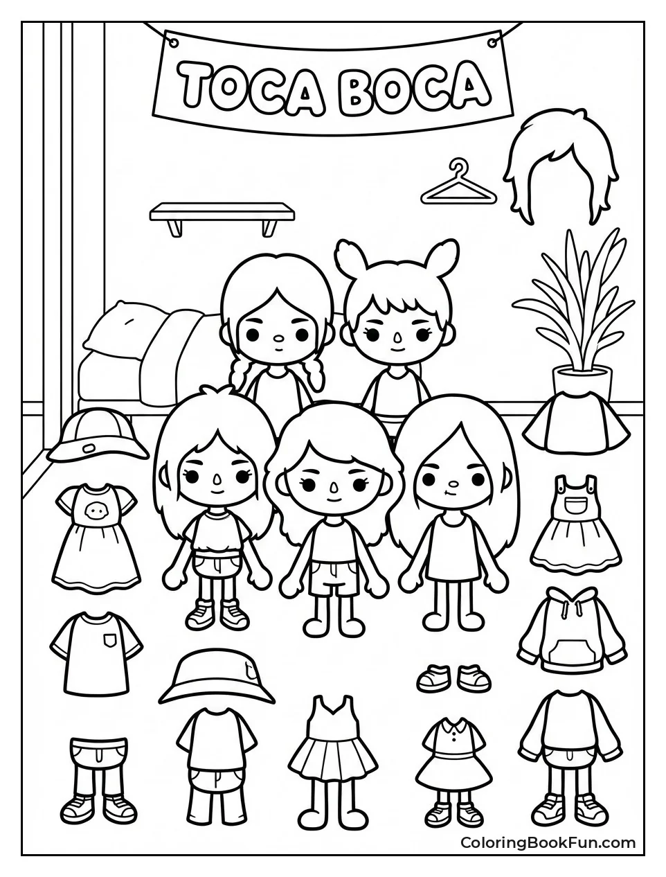 Dress Up Toca Friends