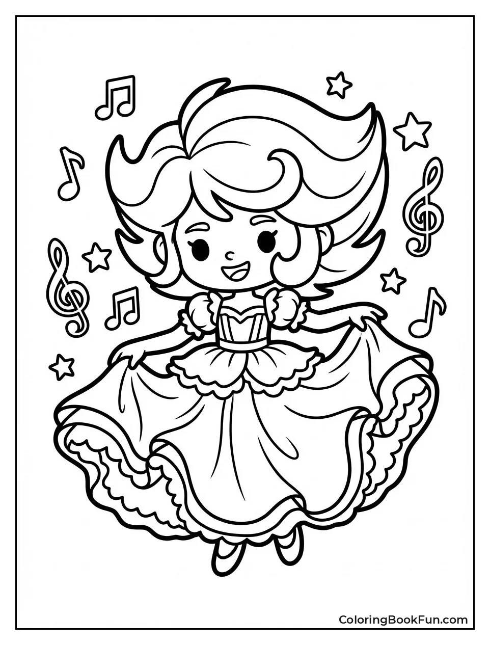 Nari Twirling Frilly Dress