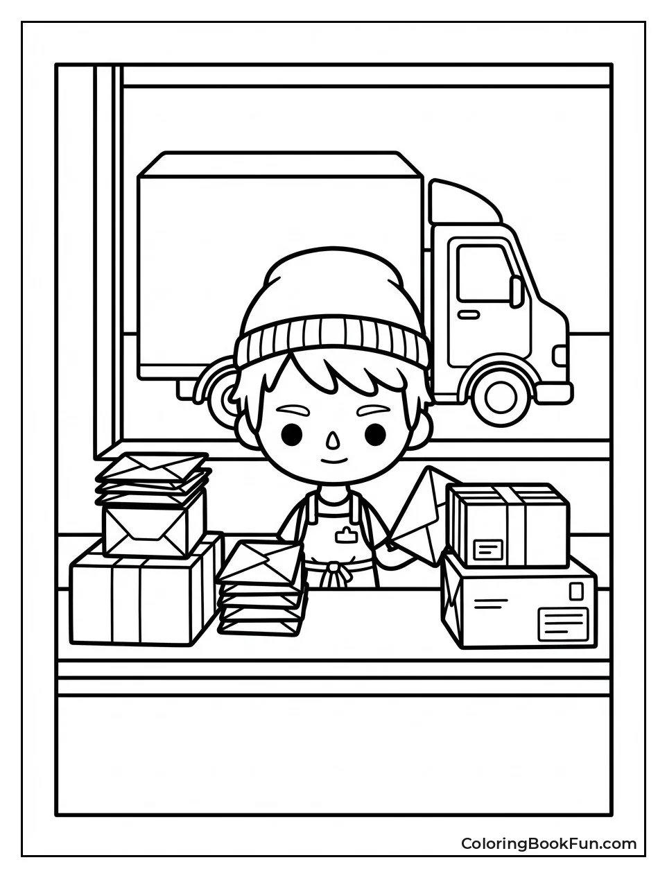 Sorting Parcels Post Office