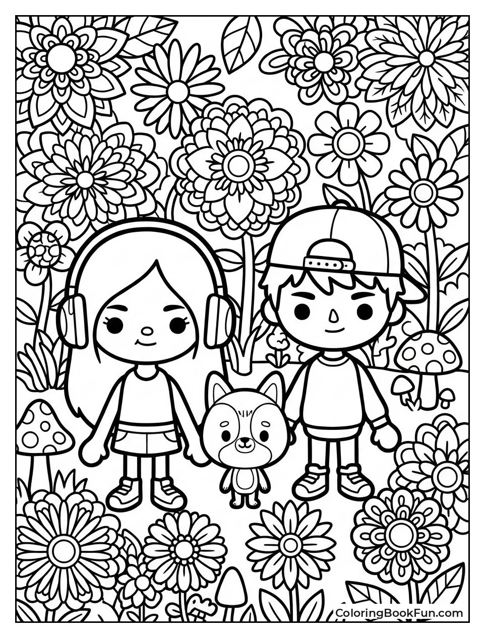 Flowery Pretty Toca Scene