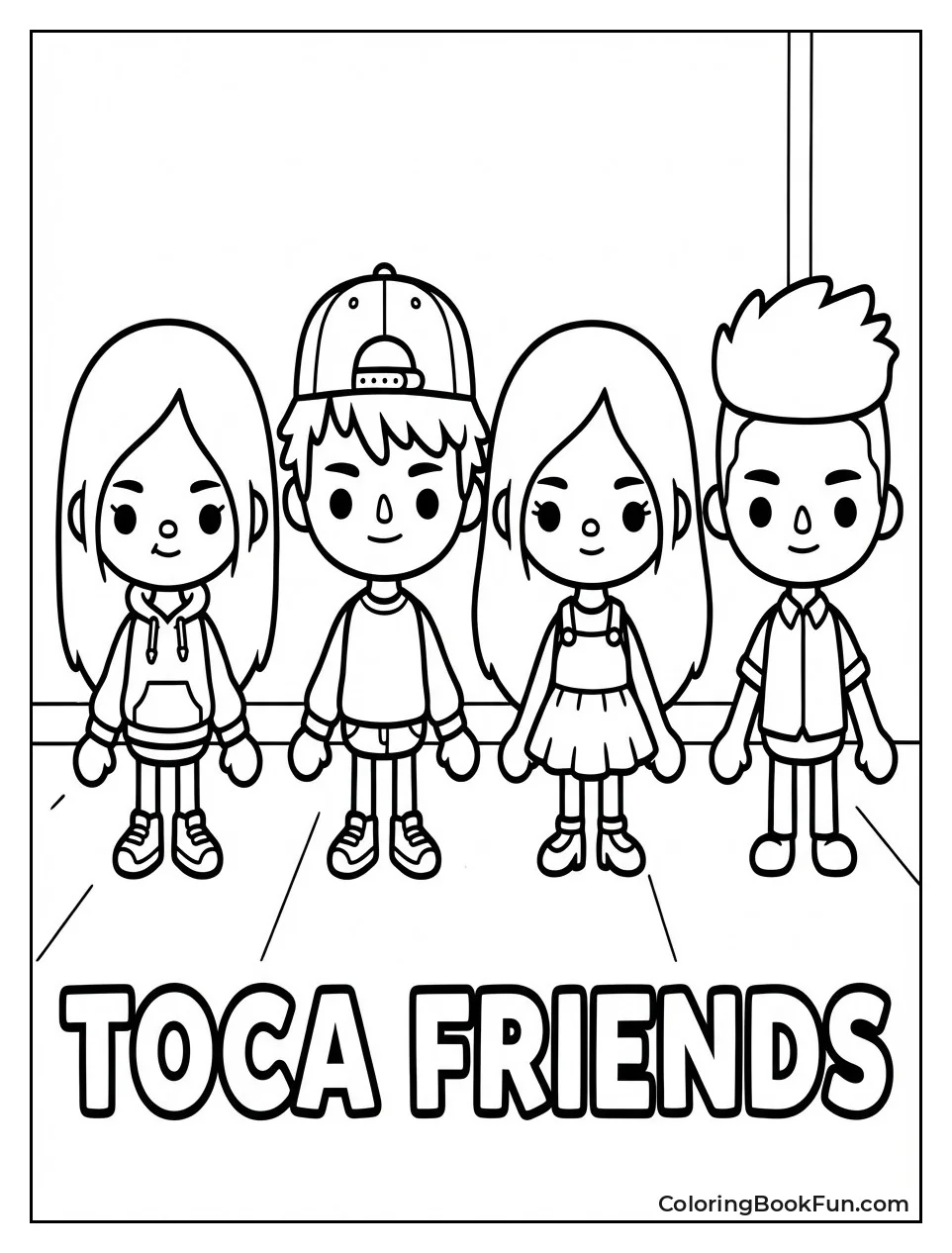 Four Friends Standing Together