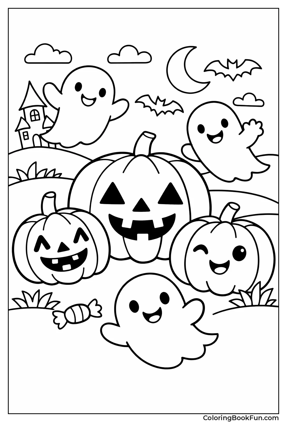 Giant Smiling Jack-o-Lantern Face