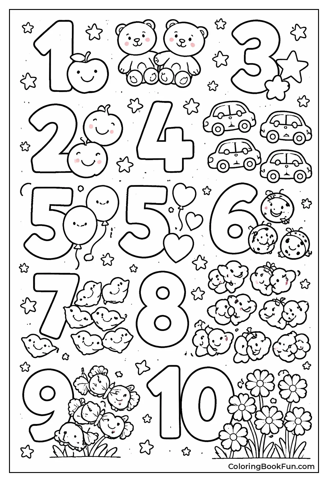 Toddler Oversized Simple Numbers