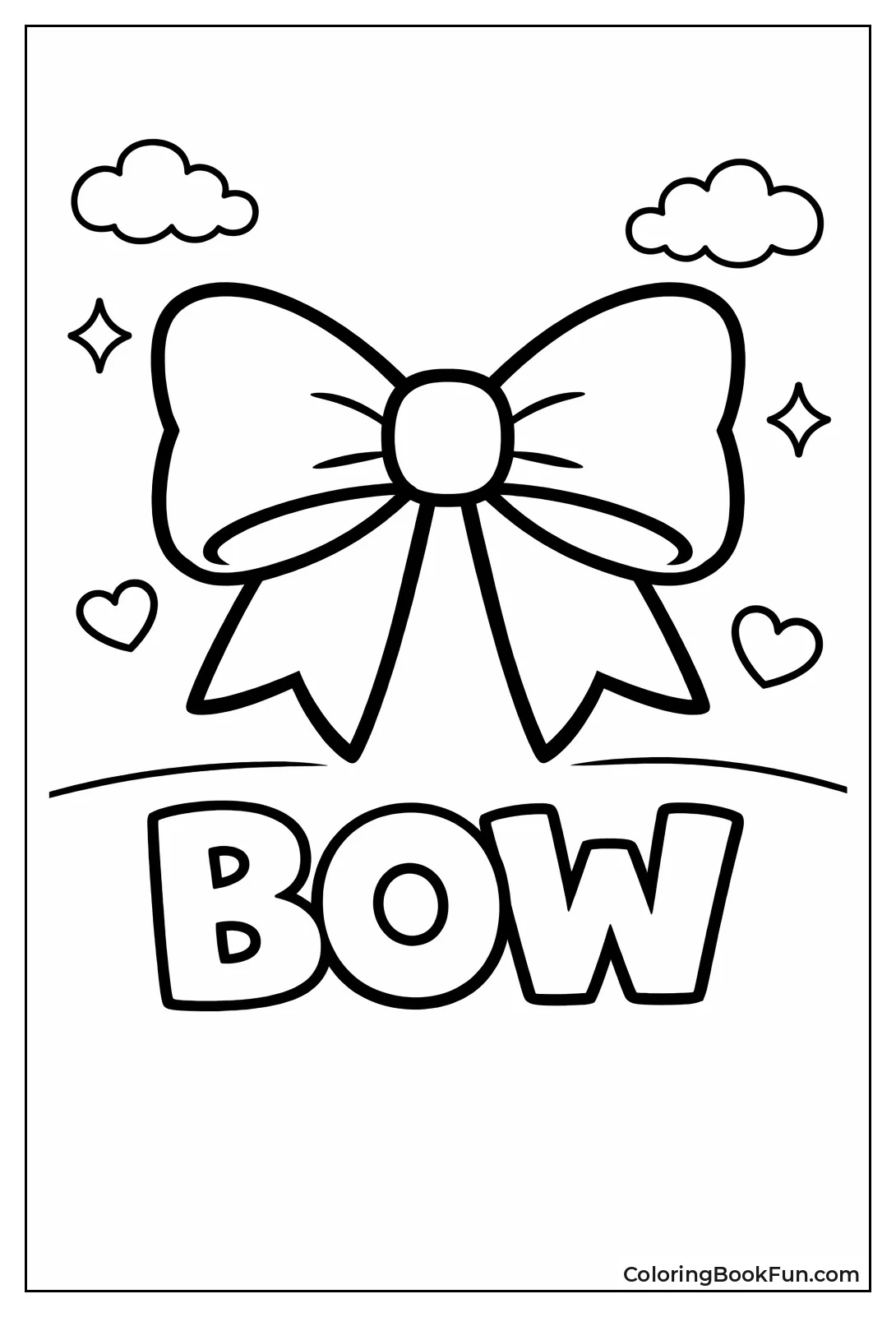 Easy Toddler Thick Bow