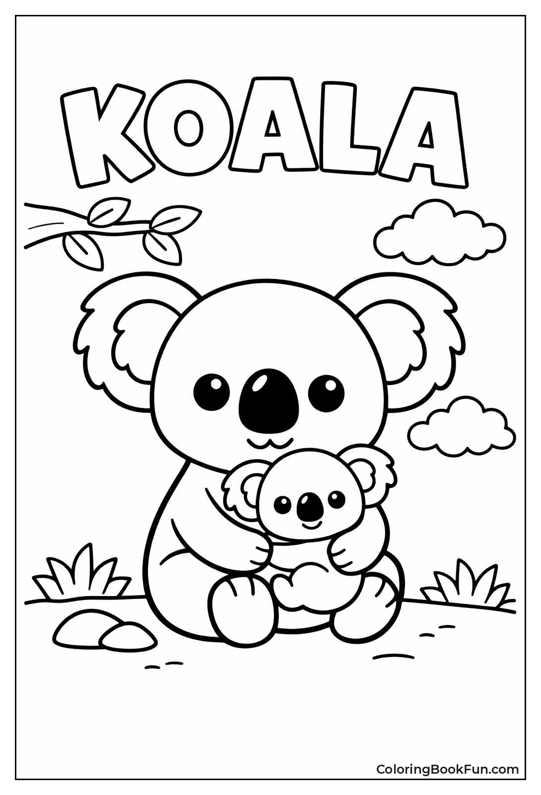 Simple Sitting Koala