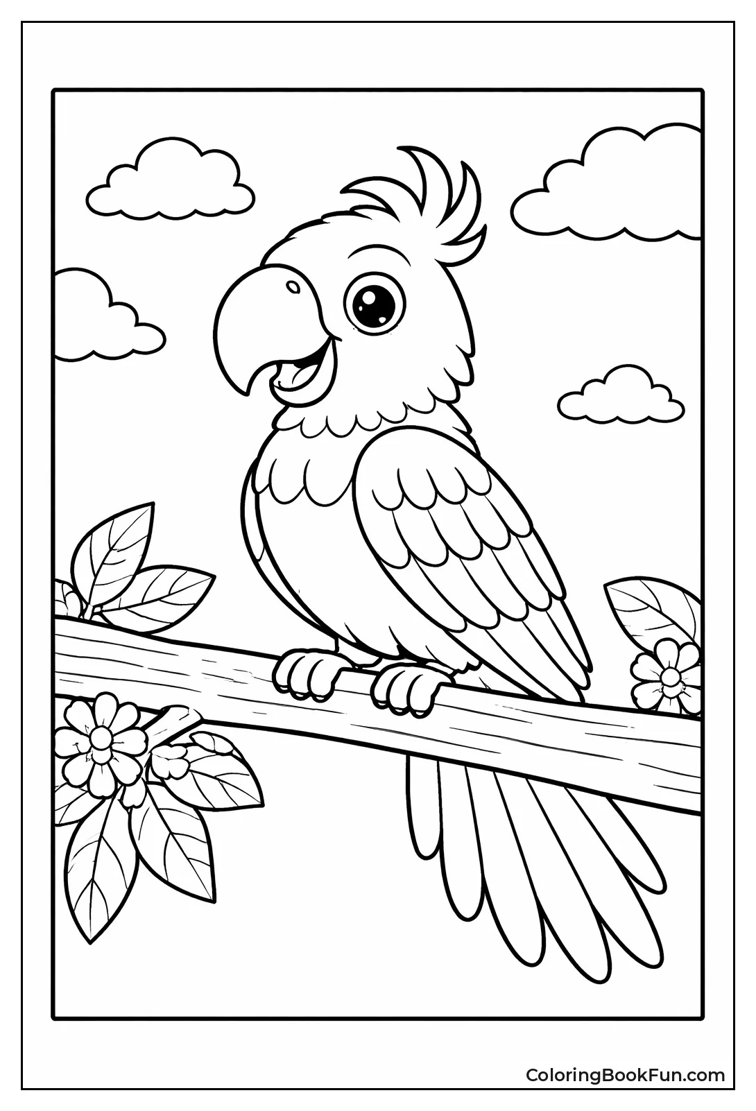 Friendly Parrot on Branch