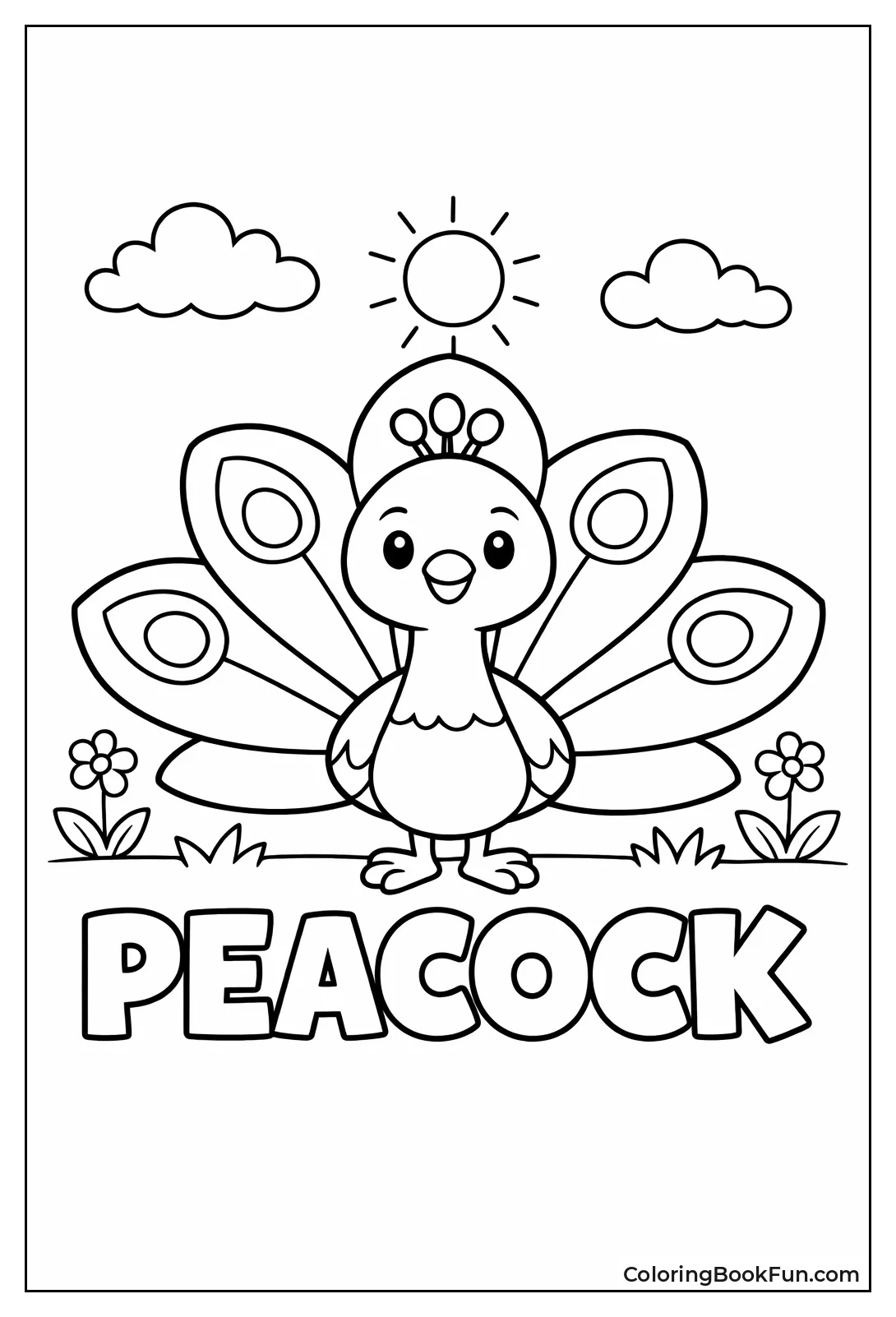 Toddler's First Peacock