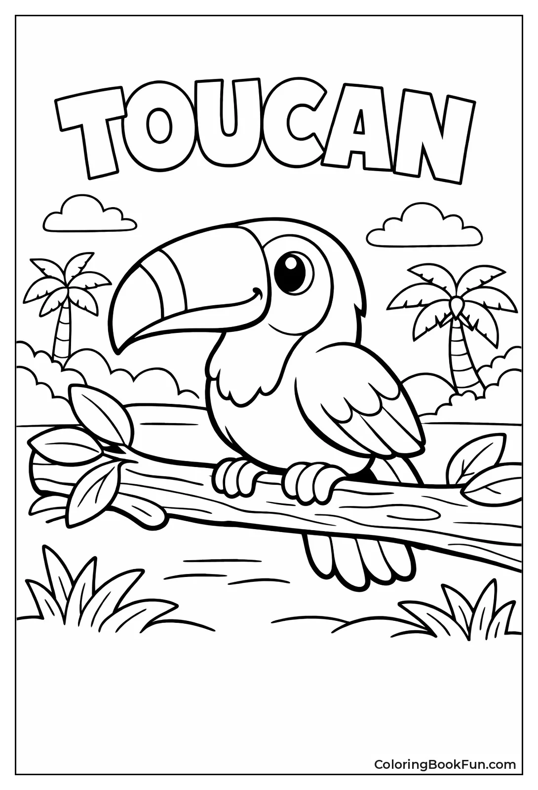 Toddler Toucan on Branch